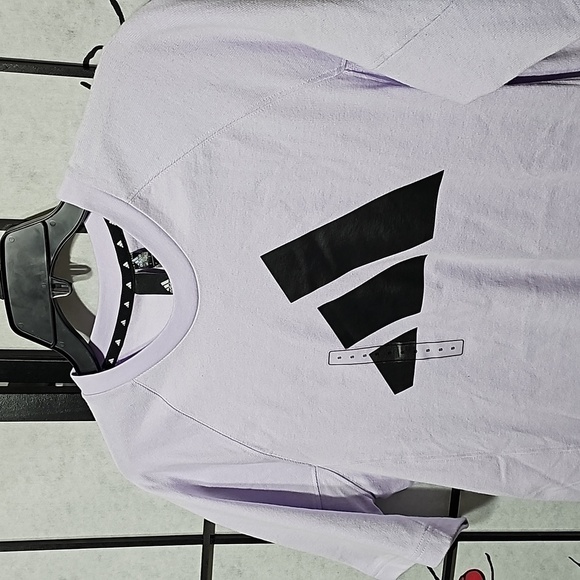 Adidas Athletics Pack Heavy Tee Lavender NWT - Picture 3 of 11